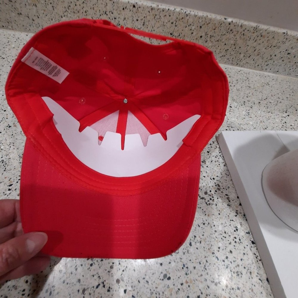 Budweiser Red Ball Cap Hook And Loop Adjustable N… - image 6